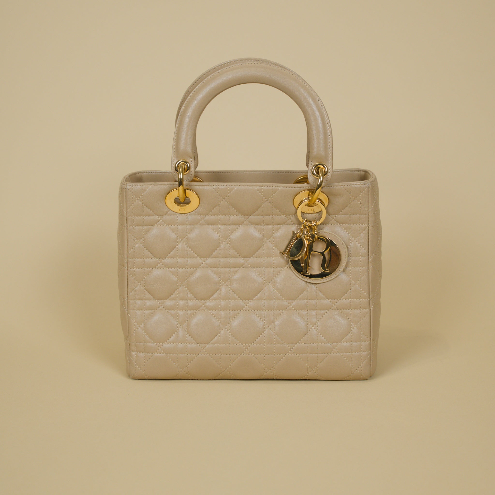 DIOR MEDIUM LAMBSKIN CANNAGE LADY DIOR