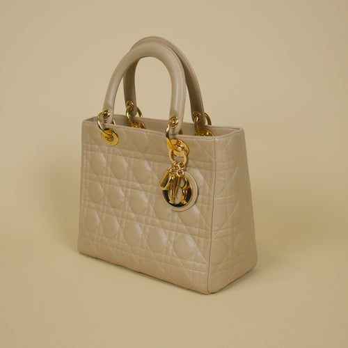 DIOR MEDIUM LAMBSKIN CANNAGE LADY DIOR