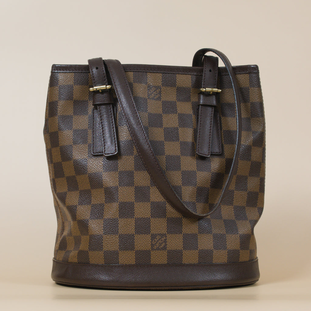 LOUIS VUITTON MARAIS BUCKET BAG PM DAMIER EBENE