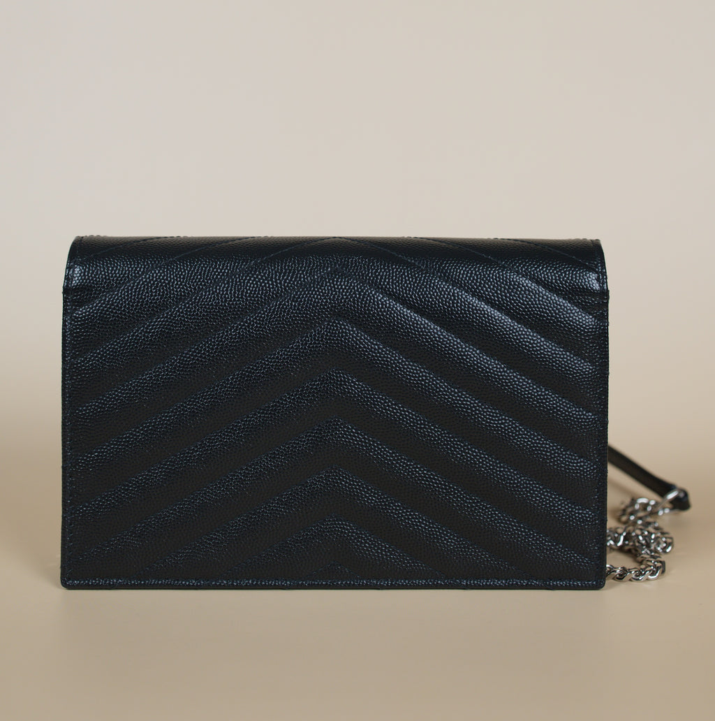 SAINT LAURENT CASSANDRE ENVELOPE CHAIN WALLET