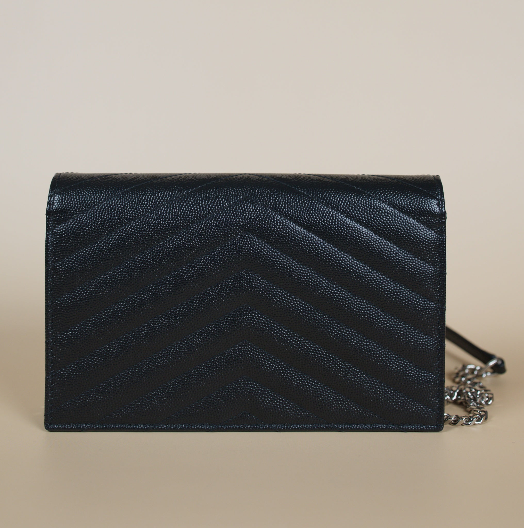 SAINT LAURENT CASSANDRE ENVELOPE CHAIN WALLET