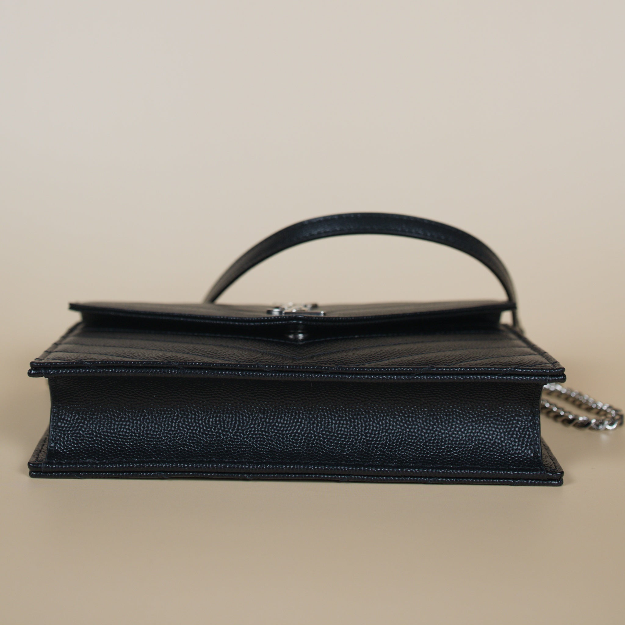 SAINT LAURENT CASSANDRE ENVELOPE CHAIN WALLET